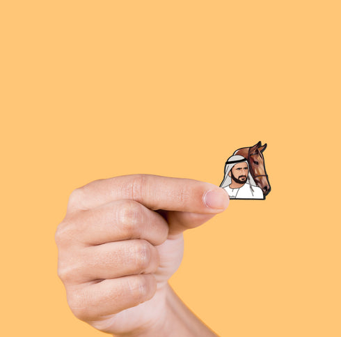 oh, Wanted Studio Brooch - Sheikh Mohammed Bin Rashid Al Maktoum 03, Metal